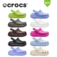 (ใหม่เอี่ยมของแท้)Crocs รองเท้า Unisex Clogs Crocs Classic Crush Clog รองเท้าแตะผู้หญิงแบบรัดส้น รองเท้าเผื่อสุขภาพ