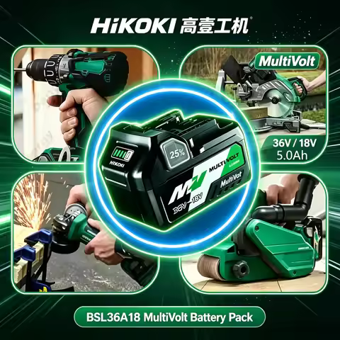100%Authentic HiKOKI Hitachi BSL1860 18V/36V 5.0Ah Li-ion Pack Perfect For Cordless Power Tools