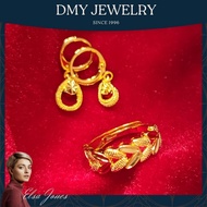 DMY Jewelry Gold 916 Original Malaysia/ Dangling Earing 916 Gold/ Water Drop Pendant/Subang Telinga 