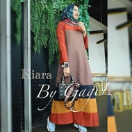 Hot List Kiara Dress Gamis By Gagil Balotely - Beige Ready Stock