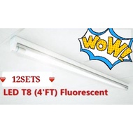 12Sets x T8 4ft LED Super Bright Tube c/w Slim Casing