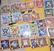 Pokemon 絕版 Sticker 對戰 貼紙 舊背 2004年 任天堂 Nintendo 日版 ptcg 收藏 絕版 火鳥 三聖鳥 神獸 大力蛙 富迪 高超鴨 椰蛋樹 吉利蛋 卡美龜 大比鳥 立方