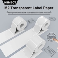 NIIMBOT M2 Transparent Label Stickers, Waterproof , Long-Term Preservation No Fading