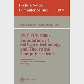 Fst Tcs 2000: Foundations of Software Technology and Theoretical Computer Science : 20th Conference New Delhi, India, December 1