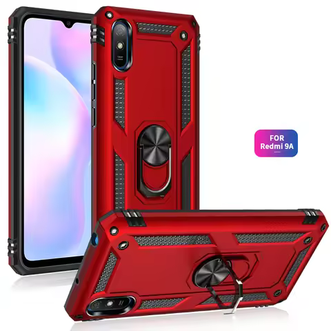 Armor Magnetic Metal Phone Case For Xiaomi Redmi Note 9 10 9s 8 8T 7 Pro Poco X3 10T 9A 7A K40 Lite