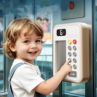 Elevator Activity Panel Toy with Sound and Light Portable Educational Toy with Suction Cup and Numbe