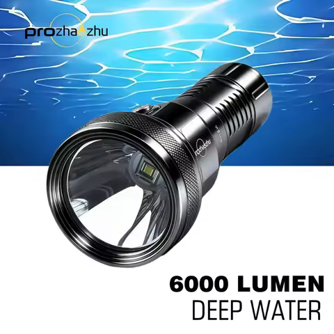 DL-B40 SBT90 6000 Lumen Rechargeable LED Underwater Diving Torch Light 100M Waterproof IP68 Waterpro