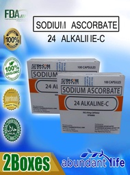 2 BOXES 24 ALKALINE C BY EM-CORE DOTNET 100 CAPSULES PER BOX WITH FDA AUTHENTIC SOLD BY ABUNDANT LIFE