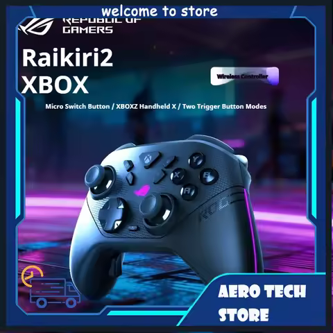 ROG Raikiri2 Xbox Wireless Controller OLED Screen Tri-mode Bluetooth 2.4G Wired Gamepad PC Controls 