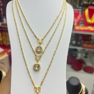 Necklace 2 Kings + 2.5 Mm Windmill Pendant Small Star Gooseberry Weight 3 Salung