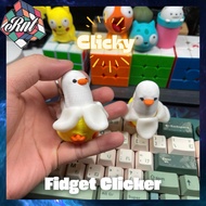 Clicker Duck Banana Fidget Clicky Keychain