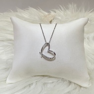Pt950 Platinum Heart Style Natural Diamond Necklace