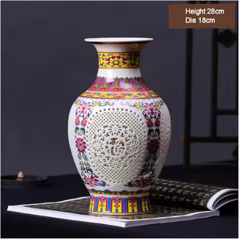 New Arrival Antique Jingdezhen Ceramic Vase Chinese Blue and White Porcelain Flower Vase For Home De
