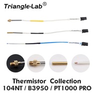 C TriangleLab Kepala kaca 100K 3950 1M & 2M 100k ohm B3950 Thermistor 280 ℃   untuk ender 3 CR10 END