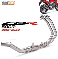 For Honda CBR500R CB500X CB500F 2013-2022 Motorcycle Exhaust System Slip On Header Mid Exhaust Pipe