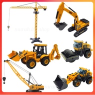 HOT Construction Toy Vehicle Excavator Toys Crane Bulldozer Lorry Truck JCB Backhoe Vehicle Toy Trac