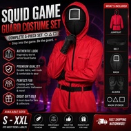 Squid Game Costume Set with Vibrant 3D Printed Design for Adults and Kids