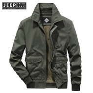 Jeep Spirit 1941 Estd Mens Jacket Thin Loose Casual Work Jacket