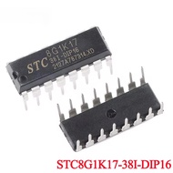 5pcs/1pc STC8G1K17 STC8G1K17-38I DIP16 STC 8G1K17-38I Single Chip Microcontroller IC Controller Chip