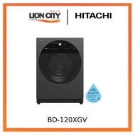 Hitachi BD-120XGV Front Load Washer AI Wash, Auto Dosing System, Inverter 12 kg, 1,600 RPM