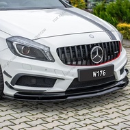 For Mercedes Benz A Class W176 A180 A200 A250 A45 AMG 2013-2018 Front Bumper Lip Spoiler Splitter Di
