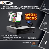 IMIN iCash Dual Screen Mesin Cashier Loyverse POS System