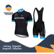 Imported Cycling Jersey ASTANA Short BIB Suit