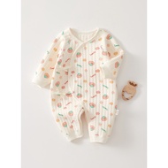 [Ready Stock Fast Shipping] Newborn Baby Clothes 52 Size Quilted Warm Newborn Baby Jumpsuit October 