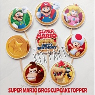 Mario Bros Cupcake Topper Mario Cupcake Topper/ Mario Bros Topper/ Mario Bros Cupcake Topper Mario C