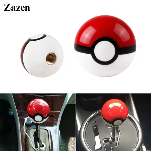 Diameter 54mm PokeBall Racing Universal Round Gear Shift Knob M10X1.5 / M8x1.25 / M10x1.25 / M12x1.2