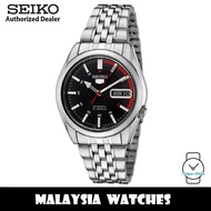 Seiko 5 Automatic SNK375K1 See-thru Back Stainless Steel Watch (Silver)