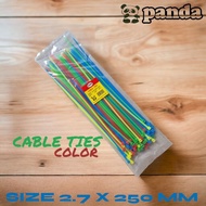 CABLE TIES/TISE ROPE 2.7X250MM (25CM) PANDA COLORFUL F9050C