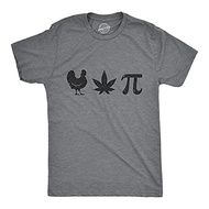 Mens Chicken Pot Pi Tshirt Funny 420 Marijuana Math Sarcastic Graphic Tee