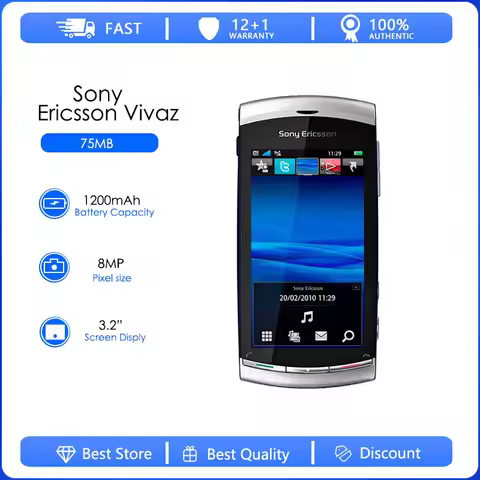 Sony Ericsson Vivaz U5i Refurbished-Original Unlocked Kurara Mobile Phone U5 phone 3G WIFI GPS 8MP 3
