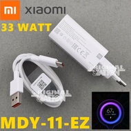 Xiaomi Charger 33 WATT Charger Turbo Original MDY-11-EZ For Xiaomi Redmi Note 9 Pro  Redmi Note 10  
