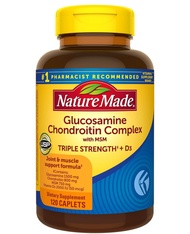 Nature Made Glucosamine Chondroitin Complex with MSM Dietary Supplement for Joint Support 120 Caplet