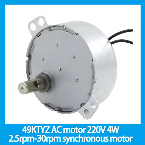 49KTYZ AC motor 220V Uncertain directio motor slow speed machine 4W 2.5rpm-30rpm permanent magnet sy