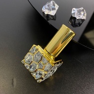 10ml Perfume Bottle Water Cube Golden Bottle Portable Perfume Sub-bottling Exquisite Empty Bottle UY