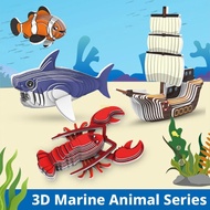 youn Marine World 3D Puzzle Assembly Set for Home School Interactive Fun Paper Puzzle