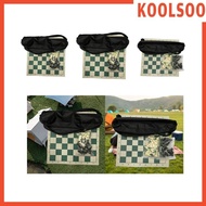 [Koolsoo] Portable Chess Set with Storage Bag Deluxe Chess Set Combination for Outdoor
