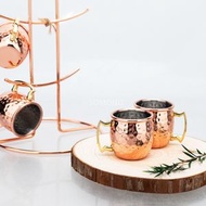 Others - 錘點鍍銅杯 | 莫斯科駱馬杯 | 不鏽鋼雞尾酒杯 | 酒吧用品啤酒杯-套二 錘點鍍銅 500ml