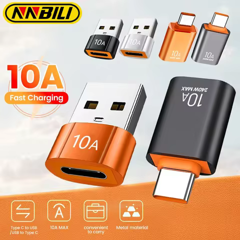 NNBILI 10A USB A To USB C OTG Adapter Type C to USB Converter USB 3.0 Adapter For Xiaomi 14 MacBook 