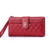 coin pouch wallet with coin pouch coin organizer Women's Rhombus Design Wallet with Multiple Card Sl