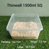 Thinwal DM 1500ml SQ / Thinwall Kotak Plastik 1500 ml 1Pack
