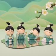 Cute Chinese Dragon and Lion Figurine Decorative Items