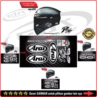 Stiker Kaca visor HELM B Arai Ram 4 RV RX7, Shoei SET STICKER HELMET