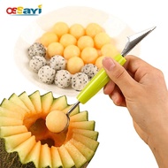 Ossayi Watermelon Melon Fruit Baller Carving Knife Ice Cream Scoop DIY Melon Scoops