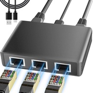 Pemisah Ethernet Gigabit 1 ke 4 1000Mbps, Pemisah Kabel Internet Berkelajuan Tinggi, Pemisah Rangkai
