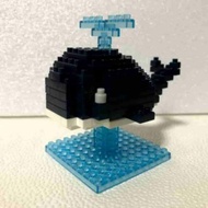 Whale Petit Block Nano Block Figure Toy Builder Daiso Lego