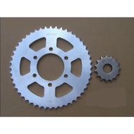 Motorcycle Parts Front Rear Chain Sprocket For JiNan QingQi Tibetan Mastiff QM200GY QM 200GY QM200 G